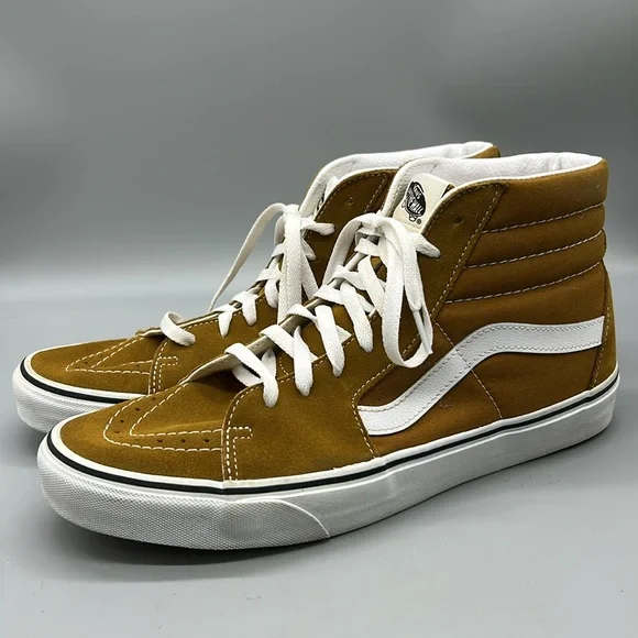 Vans Sk8-Hi Golden Brown/True White men’s sz 11 - Picture 2 of 6